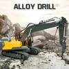 E568 RC Excavator 1:16 Alloy 12CH Engineering Car 3 in 1 Digger RC Truck 2.4G Chargeable Crawler Wireles Remote Control Car Toy 4