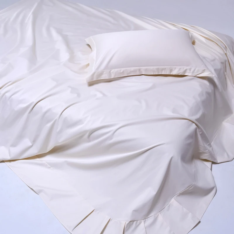 High End Egyptian Cotton Bed Sheet Set 1000TC Fitted Sheet Flat Top Sheets Pillowcase Luxury Bedding Set Double King Queen Size 5