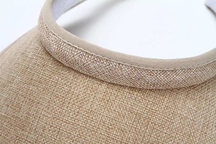 Frühling Sommer Eltern-Kind Visor-Kappe Strand Reise Sonnenschutz Hut Erwachsene Kinder Einfacher UV-Schutz Outdoor Einkaufs-Visor-Kappe – Detail 7