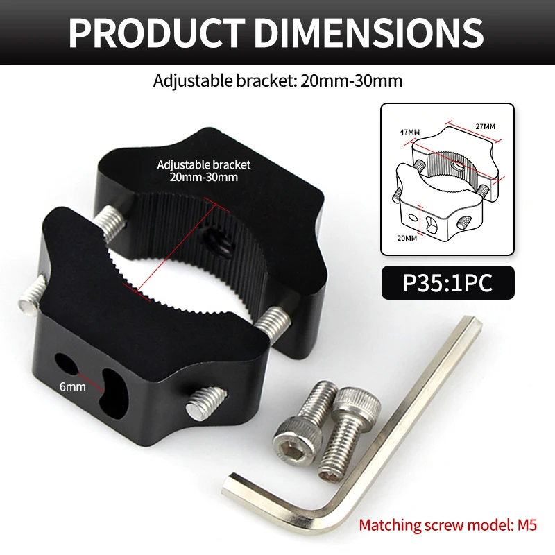 Adjustable Motorbike Headlight Holder & Spotlight Mount Bracket Accessories