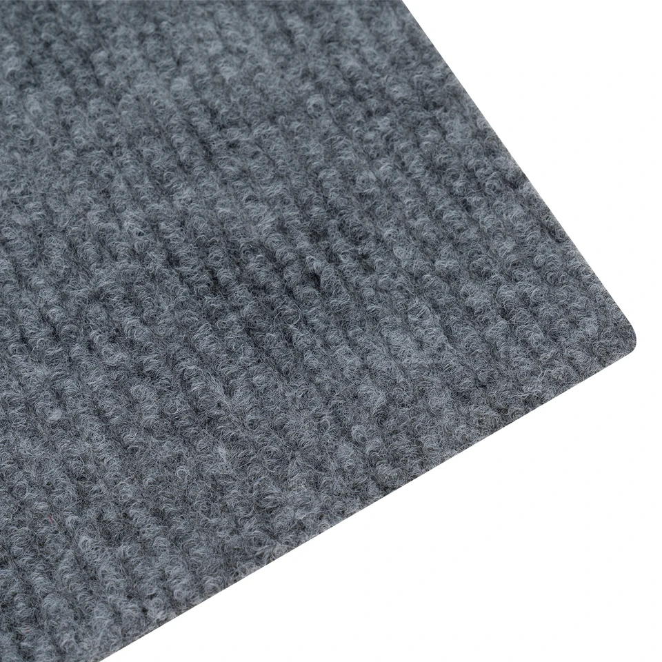 15 Pcs Light Grey Peel and Stick Carpet Tiles