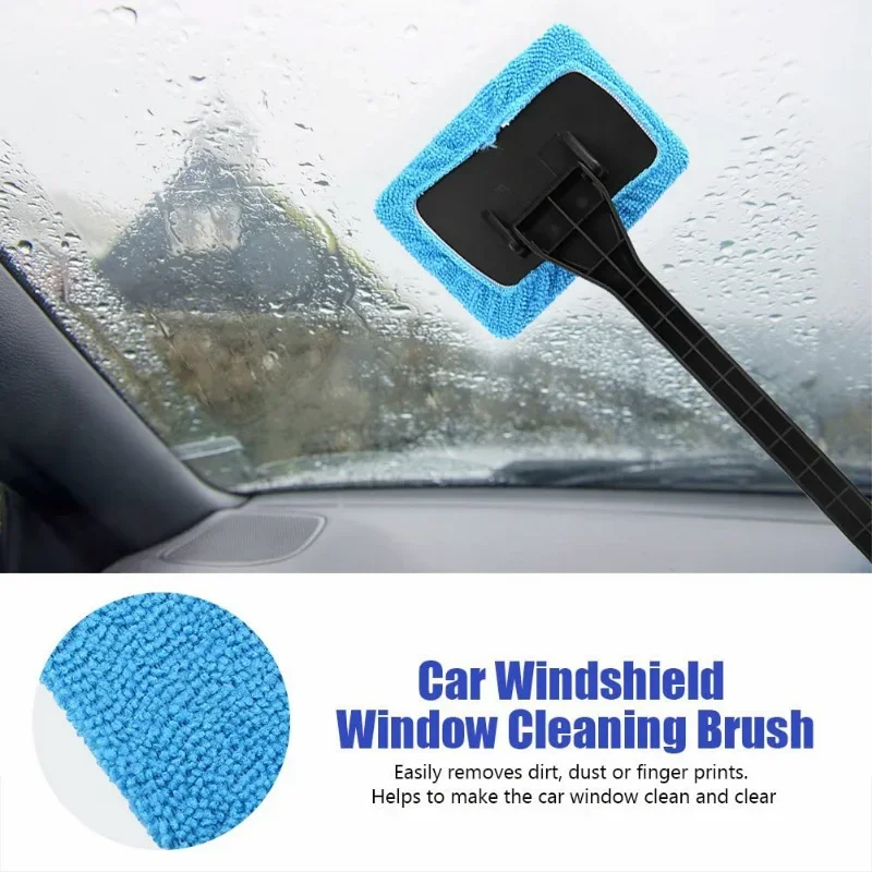 Car Window Cleaner Brush Windshield Cleaning Wash Tool Auto Glass Wiper  Dust Removal Defogging With Long Handle Car Wash Tool - AliExpress