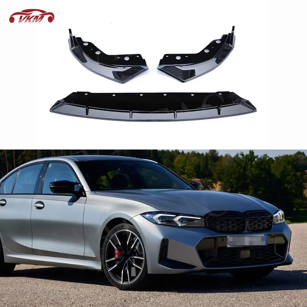 

Front Lip Bumper Chin Spoiler Body Kits Guard Protector Splitter Cover For BMW 3 Series G20 G28 M340i 2023+ ABS Car Accessories