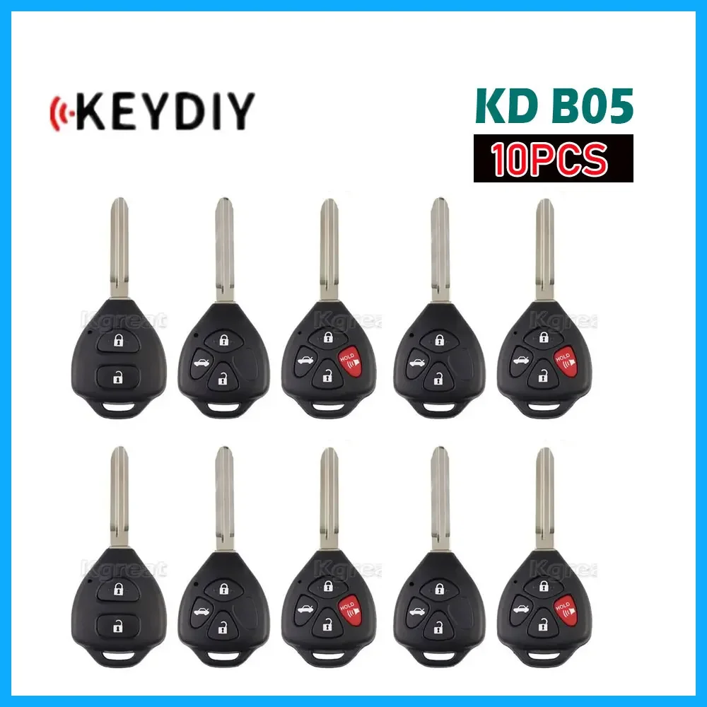 

10 шт. автомобильный пульт дистанционного управления Keydiy B05, универсальный пульт дистанционного управления для автомобильного ключа в стиле Toyota для KD900