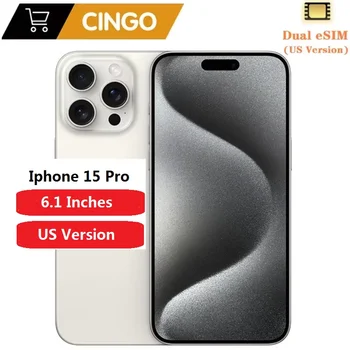 Iphone 15Pro originale 5G Phone128/256GB Display XDR super Retina da 6,1 pollici Processore A17 Pro Doppia fotocamera principale ESIM 4800 Megapixel