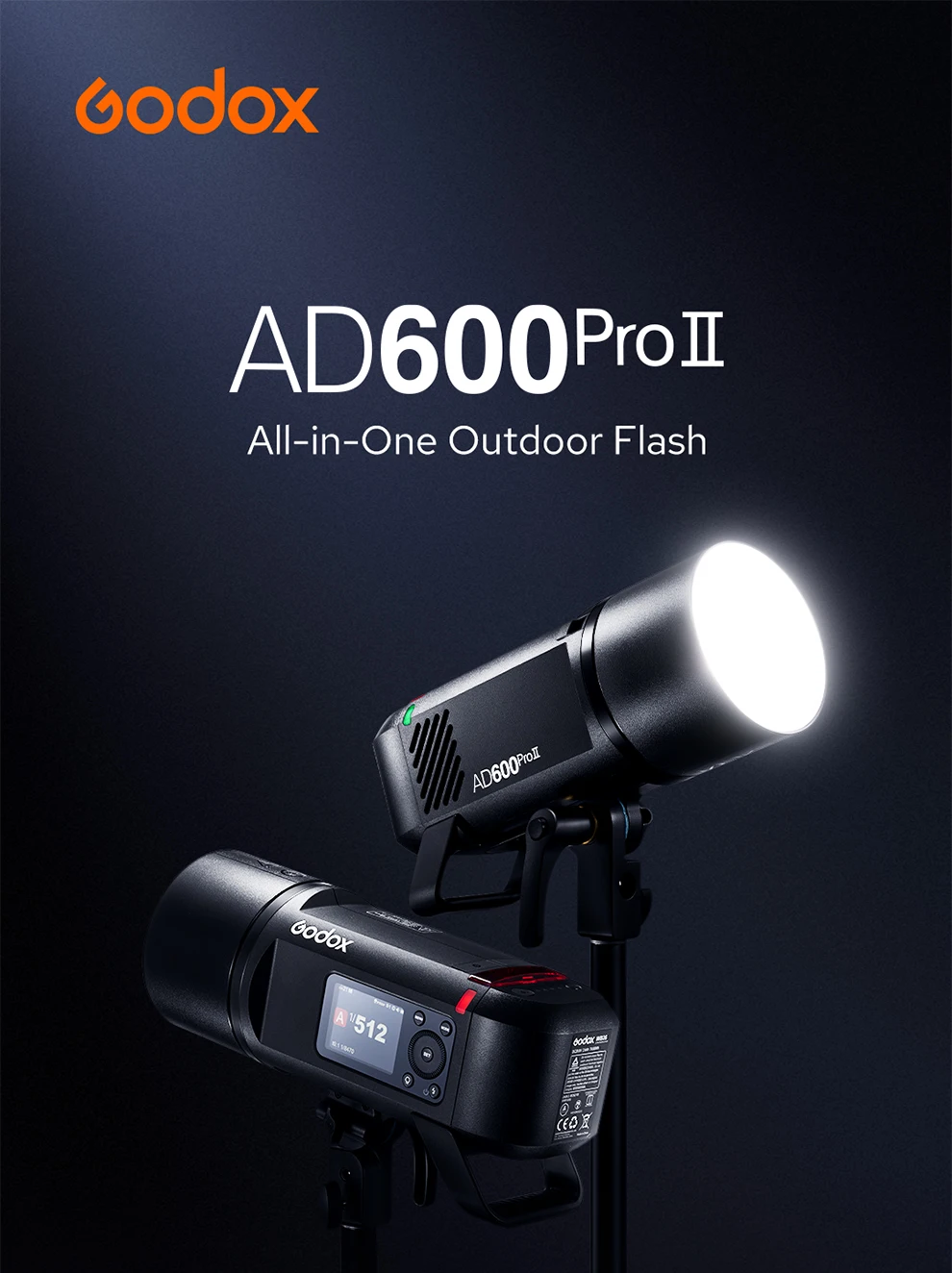 Godox AD200PRO II AD600PRO II All-in-One Outdoor Flash TTL Built-in Li-on Batter