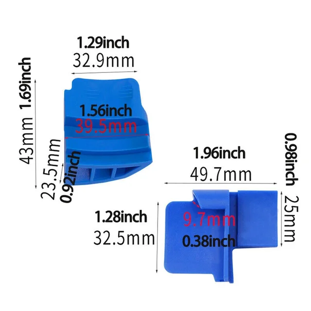 2pcs Auto Stretch Belt Remover And Installer Car Ribbed Drive Belt Removal Tool Blue Plastic Aux Belt Removal Installer Tool Set 6