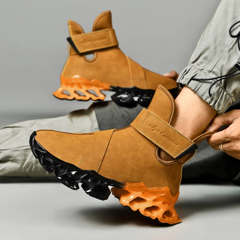 men boots Winter Slippers Warm Men Shoes Waterproof Non-Slip Plush Sneakers Male tenis shoes Boots Men Sneakers Winter