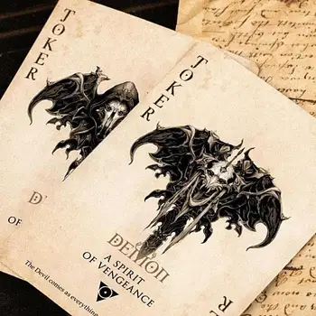 Creative Poker Game Deck Devil's Eye Funny Poker Cards Board Game Unique Clear Pattern Poker Deck Playing Cards