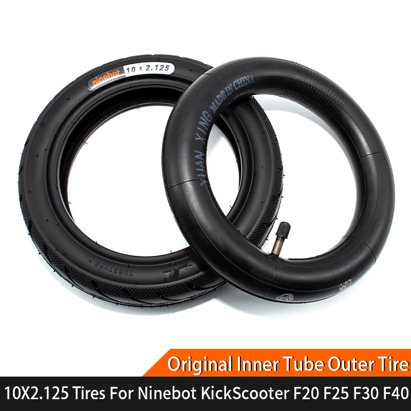 2 Camera D'Aria 10x2.125 Per Monopattino Ninebot - Rinforzate, Valvola Argento 45° - Foto 12