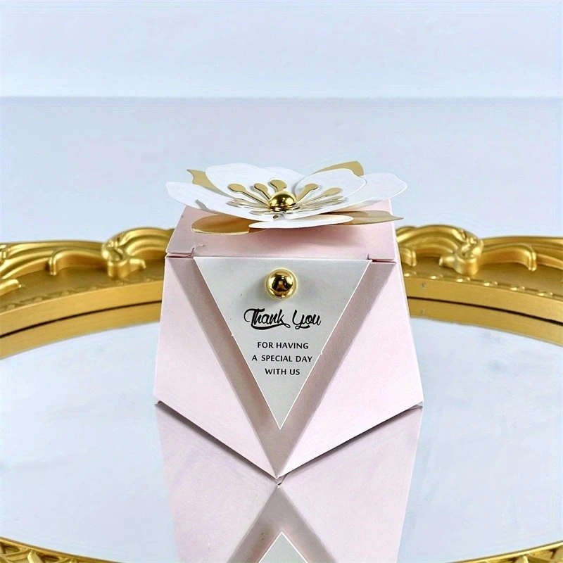 Pink white card
