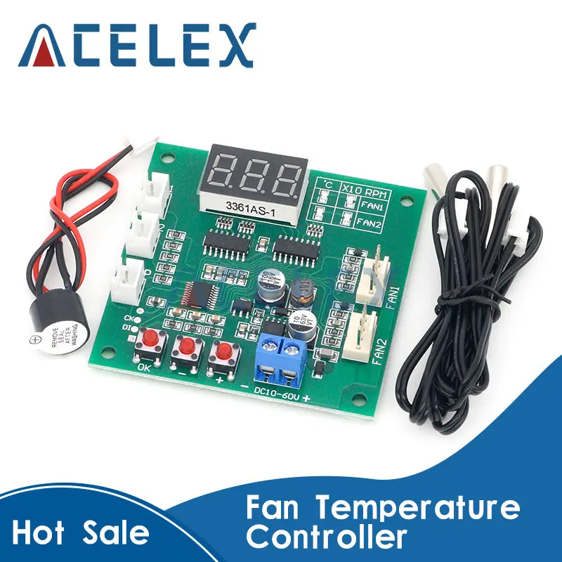12V24V48V Zwei Weg Wärmeableitung PWM Vier Draht Fan Temperatur