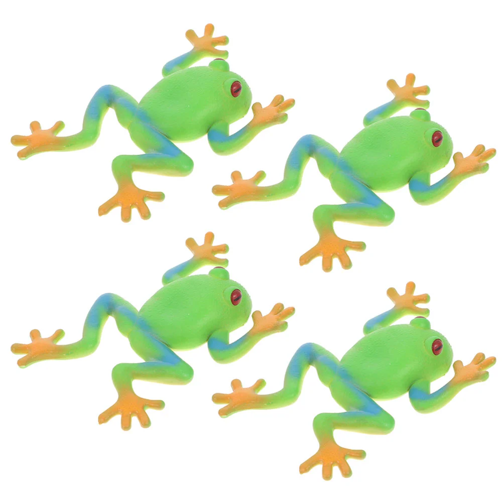 

4pcs Frog Shaped Toy Lovely Squeeze Toy Party Relaxing Playthings Toy