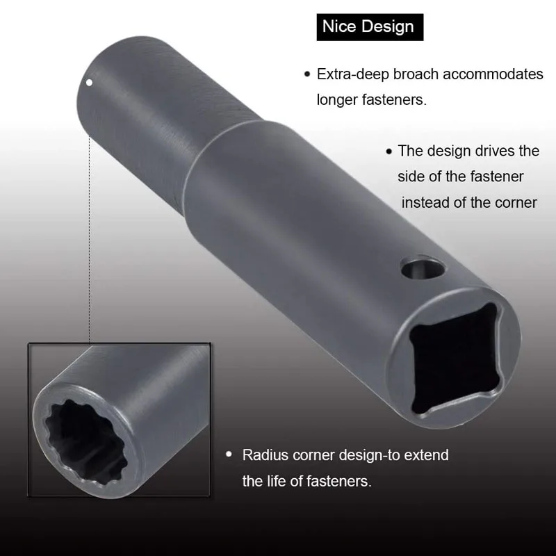 ƮƮ  60 ø  Ŀ  Ʈ J-44706 J-36003-A, Ʈ  ,  Ƽ , 12mm, 12PT, 1/2 ġ ̺
