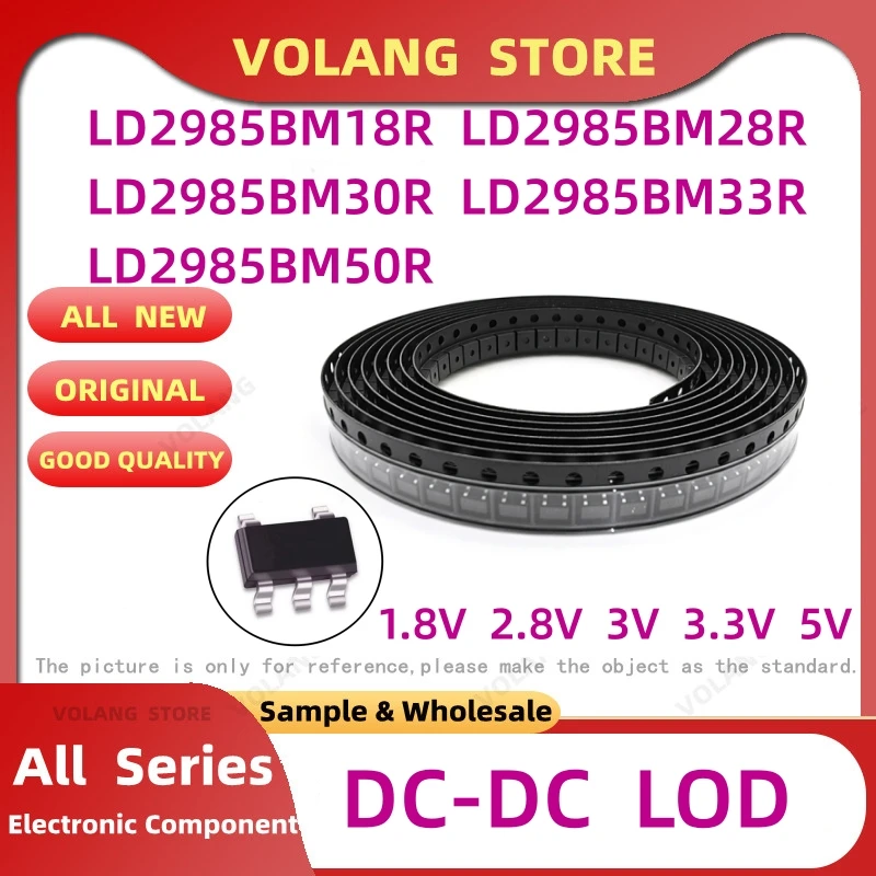 

5 шт. LD2985BM18R 1,8 мА DC-DC LOD в LD2985BM28R 30R 33R 3V3 50R 5V SOT-23-5
