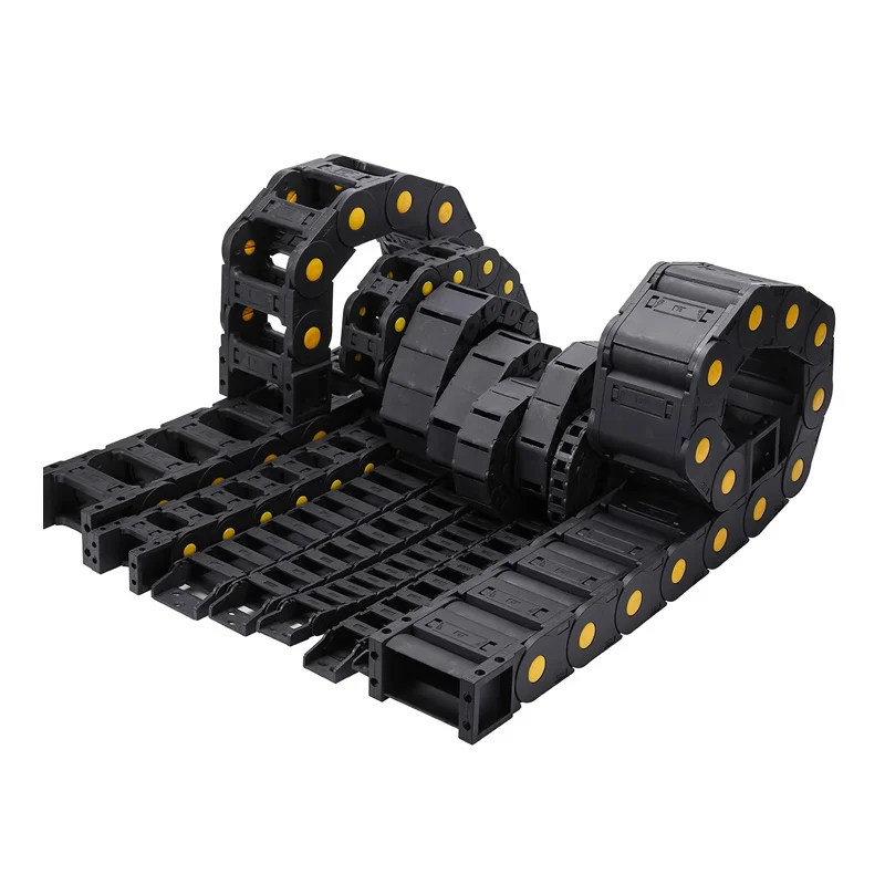 Cable Drag Chain 35*125 35*50 60 75 100 150 175 200mm Transmission 1000mm Cable Drag Chain Wire Carrier End Connectors