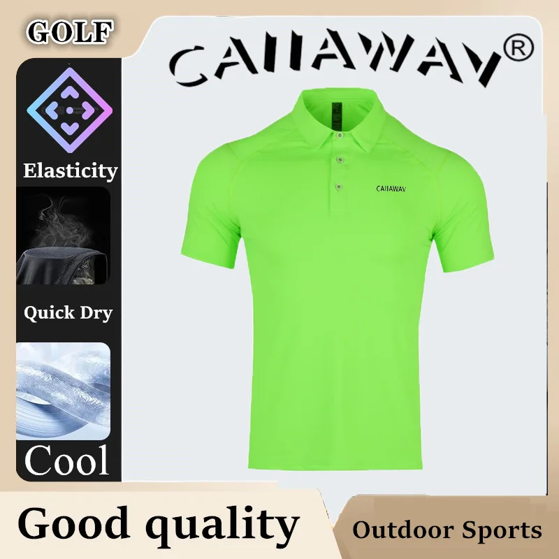 

Футболка-поло CAIIAWAV мужская с короткими рукавами, аутентичная тенниска для гольфа, дышащая быстросохнущая эластичная майка, рубашка-поло