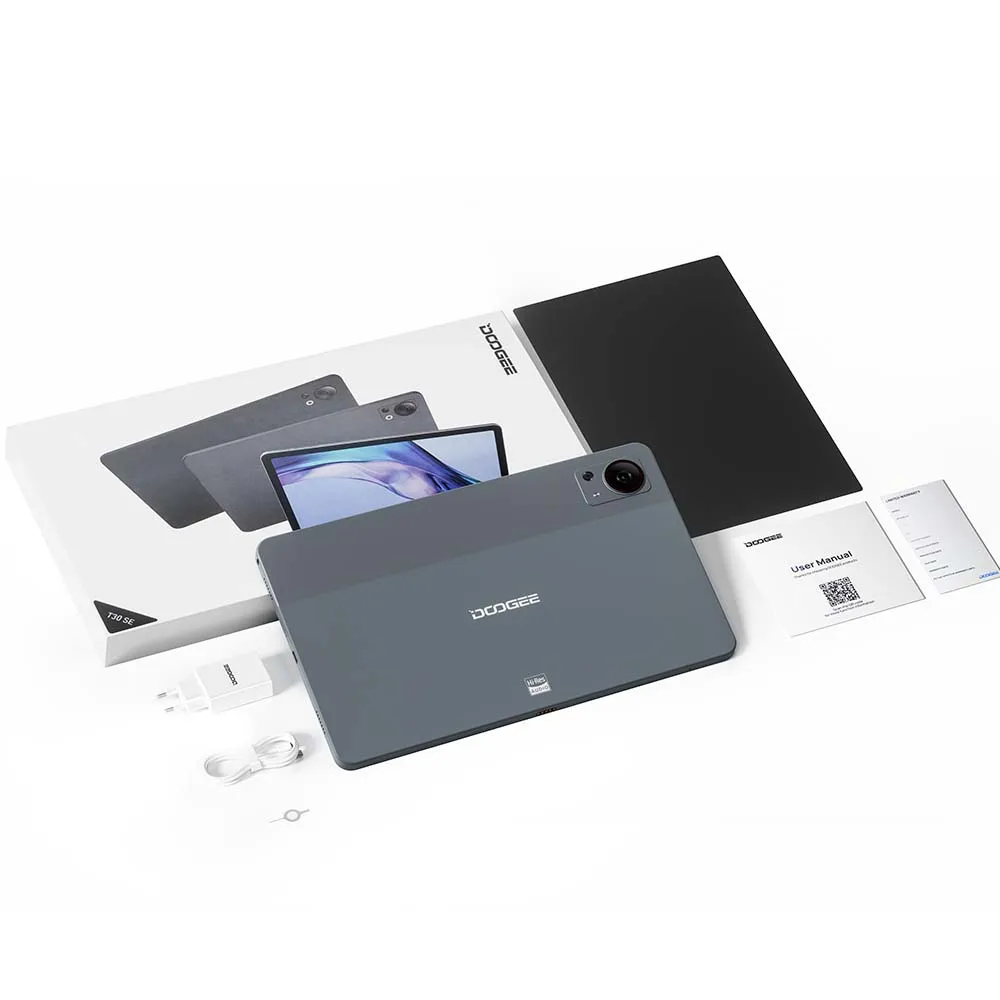 DOOGEE T30SE 태블릿, 2.4K TUV 인증, 안드로이드 14, 4GB, 128GB, T606 옥타코어, 쿼드 스피커, 8580mAh 태블릿, 11 인치