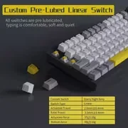 AJAZZ AK820 75% Layout Kabelgebundene Mechanische Gaming-Tastatur mit Lautstärkeregler, Südlich Gerichteter LED, PBT-Tastenkappen, Programmierbare RGB Hot-Swap-fähige Tastatur – Detail 7