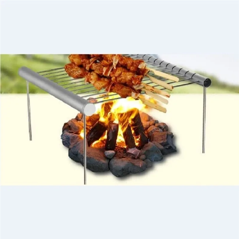 Protable Mini Pocket BBQ Grill Portable Stainless Steel BBQ Grill Folding Barbecue Accessories For Home Park Use 2 barbecue grill barbecue stove