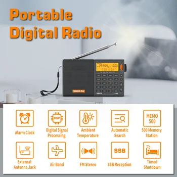 XHDATA D808 Digital Multiband Receiver 6