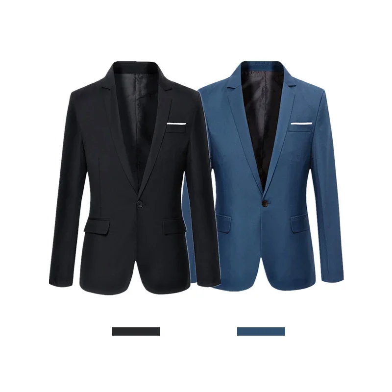 Men Blazers Work Office Men Tuxedos For Formal Occasions Pockets Coat Blazers Male Men's Business Slim mens blazer