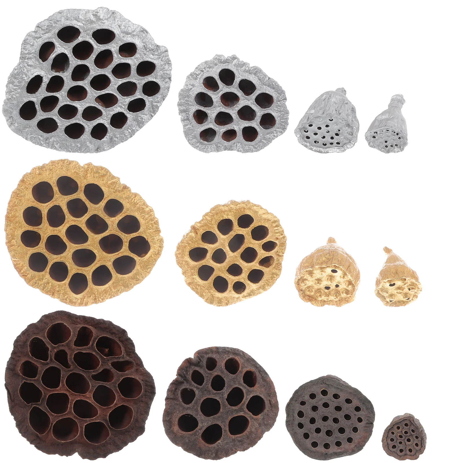 

12 Pcs Dried Lotus Flower Seeds Desktop Craft Garland Decor Pod for Party Decorations