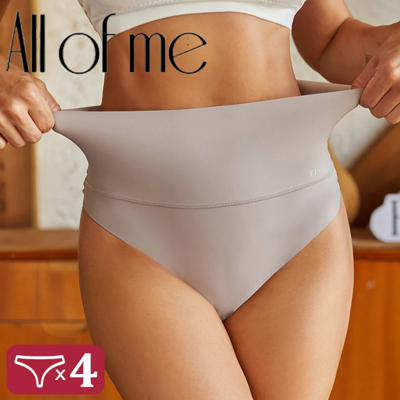 3/4PCS Intimates Lingerie Shapewear Panties Bodyshaper High Waist Seamless Thong Women Panties Underwear Anti-bacteria Female
