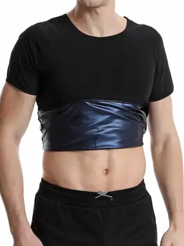 Men's Sauna Suit Shirt - Heat Trapping Sweat Compression Vest, Shapewear Top, Gym Exercise Versatile Shaper Waist Trainer 2