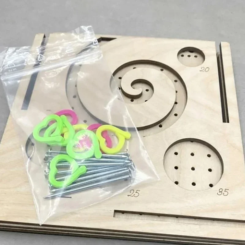 창의적인 나무 실 보관함 크로셰 정리함 DIY 나무 실 디스펜서 뜨개질 보울 뜨개질 실 보관용