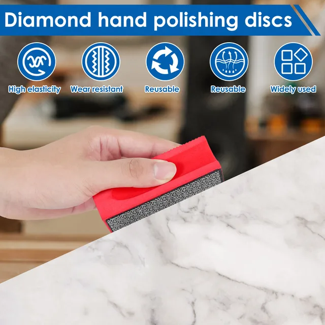 Blocchi Abrasivi Diamantati 4 Pezzi - Grana 60# 100# 200# 400# Per Levigare Piastrelle E Vetro
