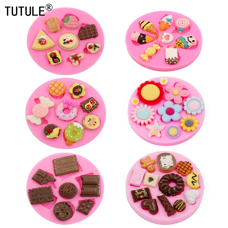Cartoon Ice Cream Candy Silicone Mold for DIY Chocolate Cake