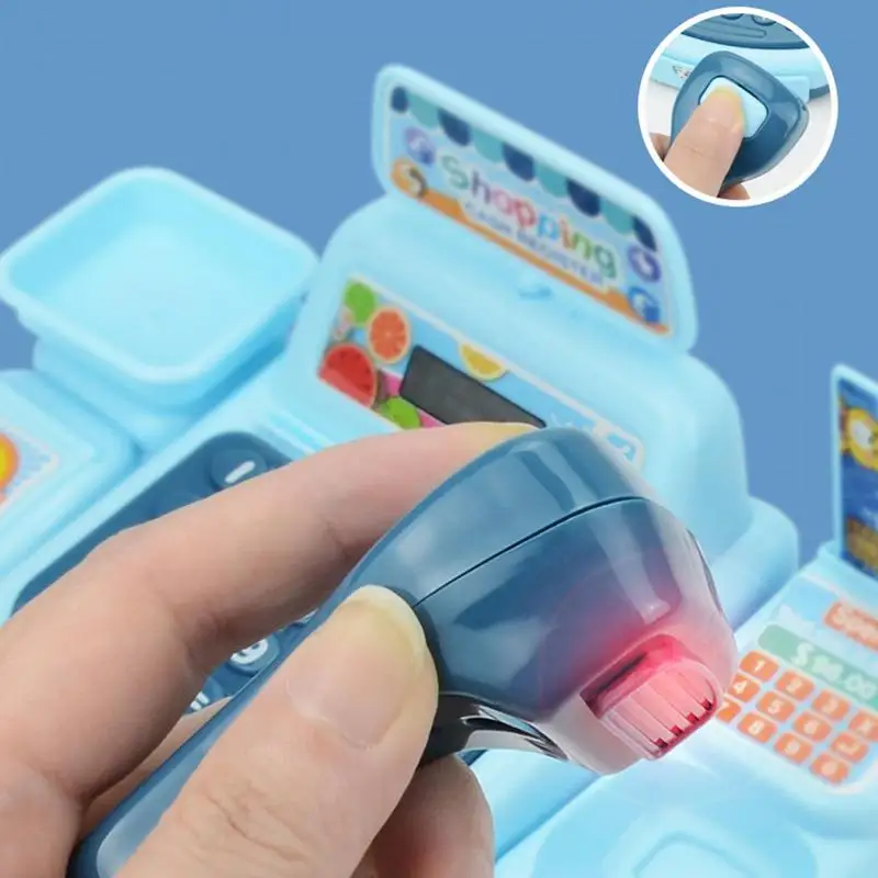 Market Shopping Cash Register Credit Card Machine Kids Play House Toys Simulation ATMs Model Kids Educational Toys Games