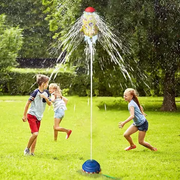 Space Jet Sprinkler Spinning Flying Splash Playing Water Toy Summer Outdoor Water Powered Launcher Kids Bath Toys STEM 3