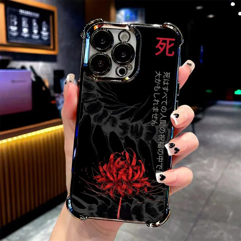 Tokyo Ghoul Clear Shockproof Phone Case – Anime-Inspired Protective Cover