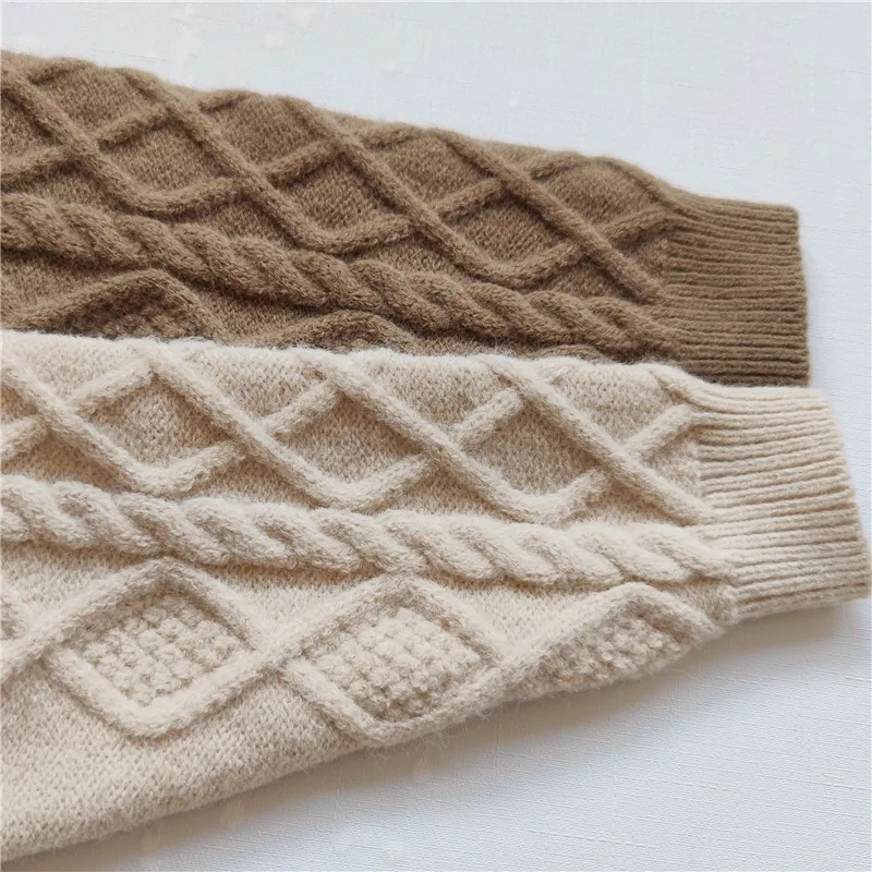 Autumn New Baby Knitwear Boys Kintted Cardigan Twists Sweaters Coat Toddler Kids Cotton Clothes Outwear Girls Jacket Tops
