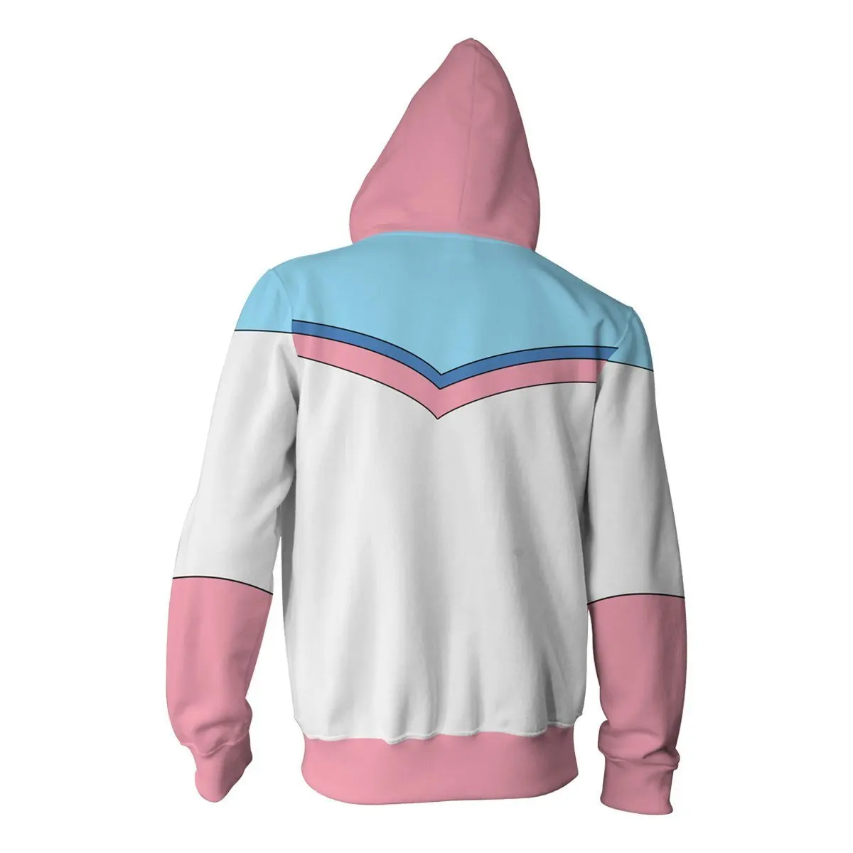 Anime Sylveon Cosplay 3D Printing Hooded Zipper Jacket Coat - Main Image