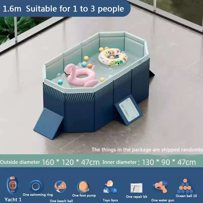 

Large Swimming Pool Foldable Frame Pools for Family 1.6-3M Thickened Wear-Resistant Outdoor Non-Inflatable Summer Water Games