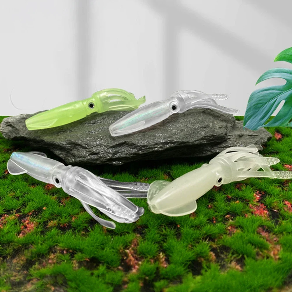 5pcs/set Luminous Bionic Squid Bait Artificial Sea Fishing Lure Outdoor Fishing Accessories