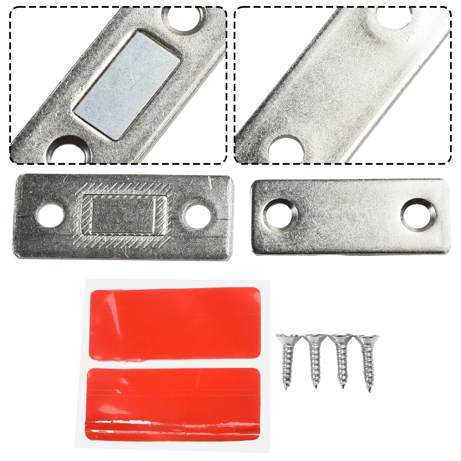 Description Picture 6 of itemMagnetic Cabinet Catches With Screw&Adhesive Invisible Door Closer Door Stop  Invisible Door Closer Door Stop  Invisible Door Cl