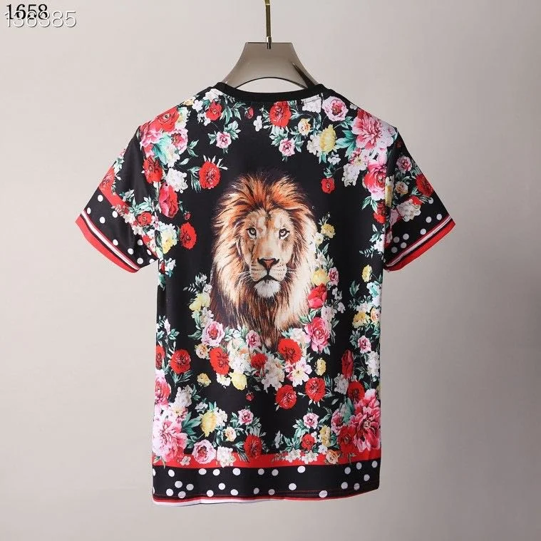 

Fashion rk228 Men's Tops & Tees 2022 Runway Luxury famous Brand European Design Print party style T-Shirts Men's Clothing
