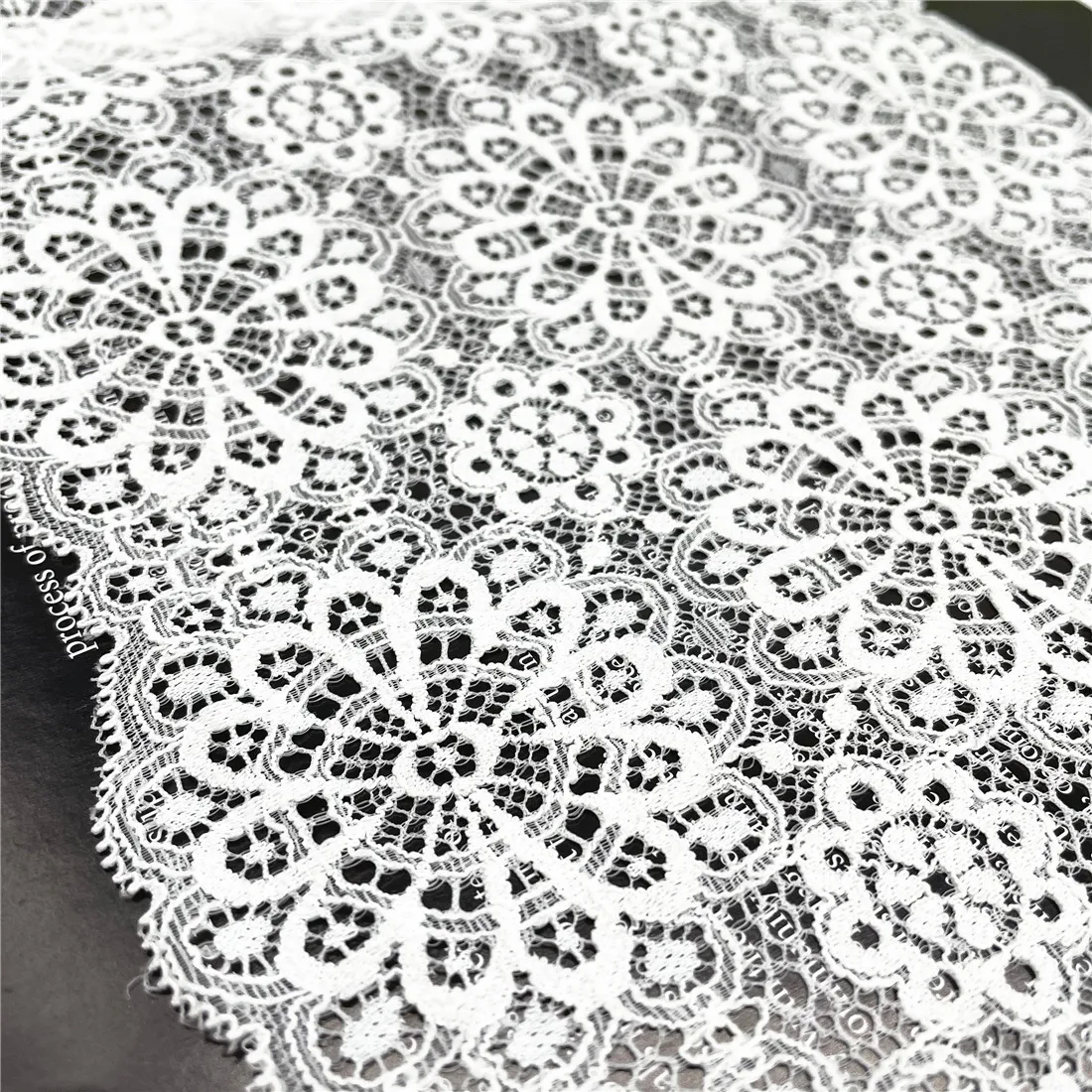 3y/lot Width 20cm White Elastic Stretch Lace Trim Clothing Sewing Craft DIY Apparel Fabric Lace Garment Accessory Lingerie 4