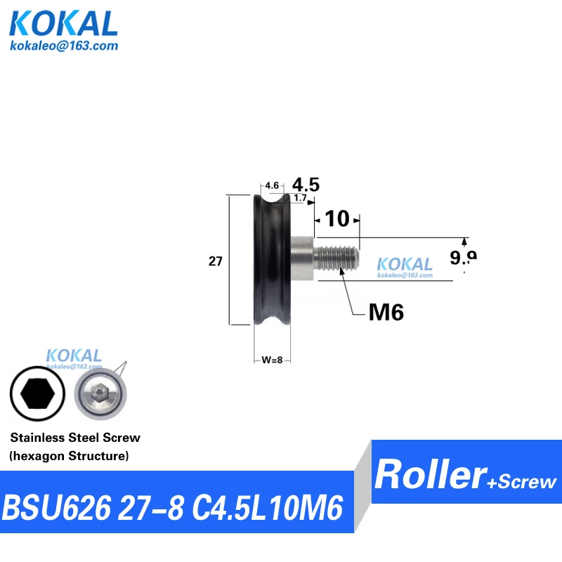 promocao pecas roda de rolamento polia rolamento esfera concava com sulco nylon 03