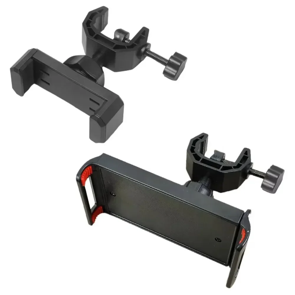 Universal Phone Holder with Microphone Stand 360 Degree Rotating for 6.5-18cm Smartphones Music Live Show Support Base