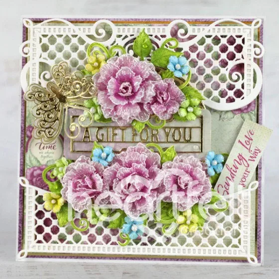 Flourish Companion Frame Cutting Dies 새로운 도착 2023 Diy Molds 스크랩북 종이 컷 공예 템플릿 수제 카드 만들기