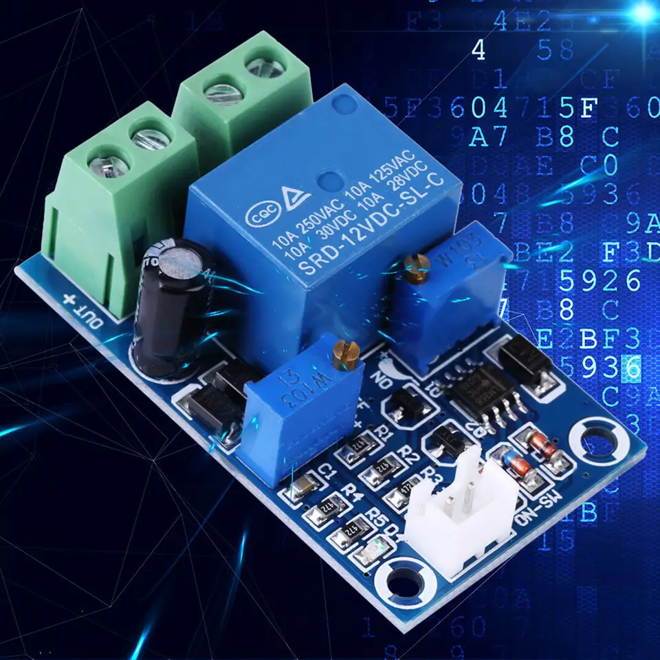 12V Battery Low Voltage Cut off Automatic Switch On Recovery Protection Module image 1