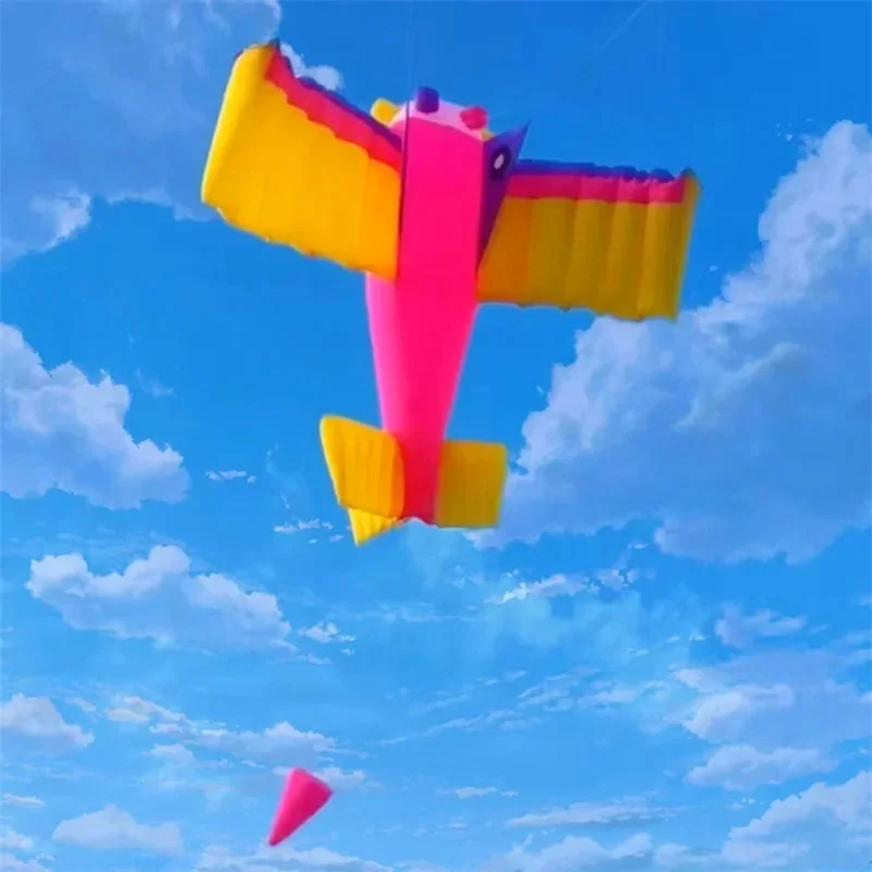 

free shipping Double line aircraft Kite for adults outdoor toys windsock kite line laundry inflatable wine shark tooth line kite