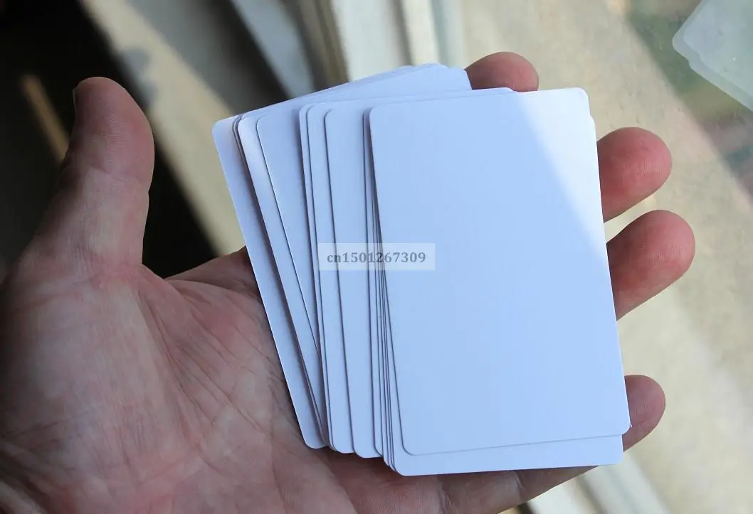 Blank Business Cards In Plain White