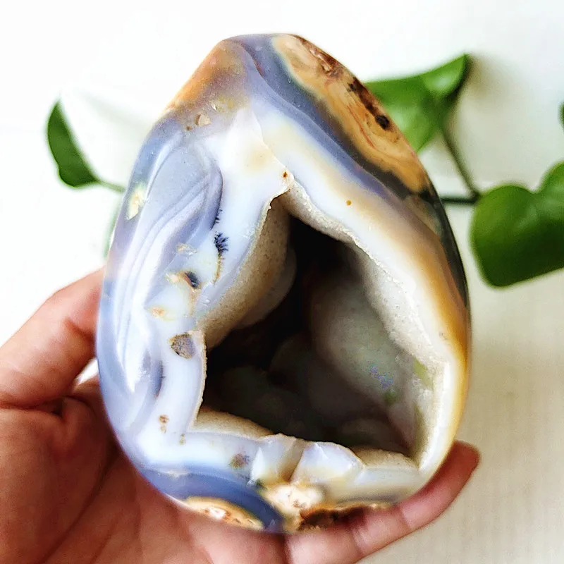 NatursteinAchatDruzyGeodeKristallClusterHhleEdelsteineGeist