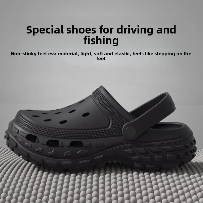 2025 New Summer Men's Outdoor Driving Fishing Cool Shoes Anti-Slip Beach Couples Sandals EVA Material Leisure Style Shoes